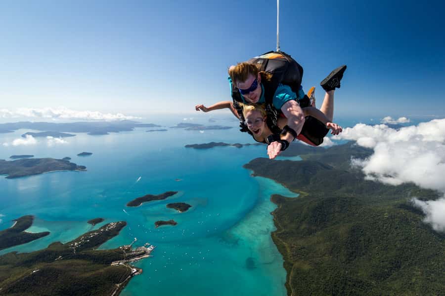 Airlie Beach: Tandem Skydive over the Whitsundays - Getting ready for your first jump