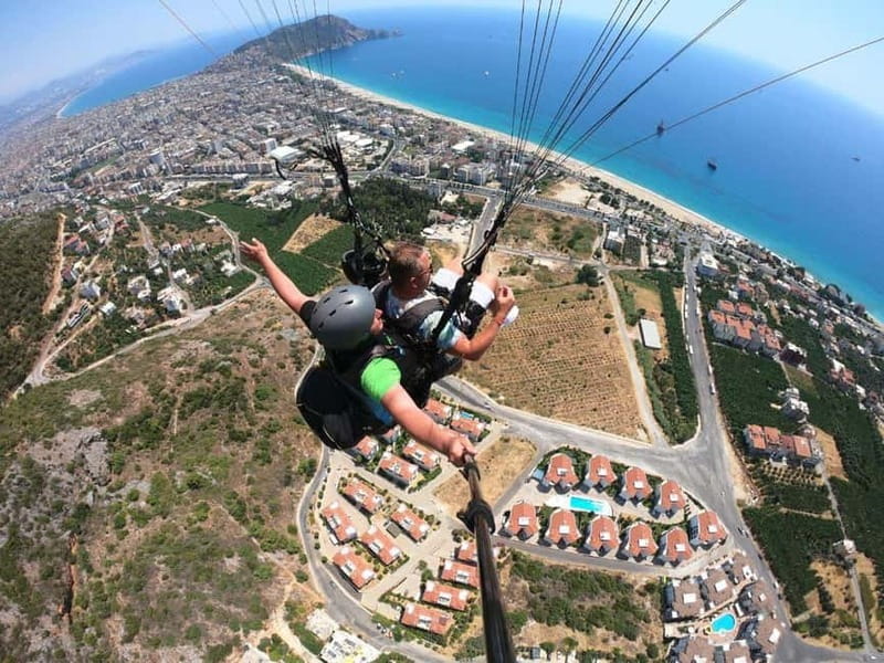 Alanya: Tandem Paragliding SkyDiving With Pick-up & Drop-off - Yassı Tepe gives you Alanya from a new angle
