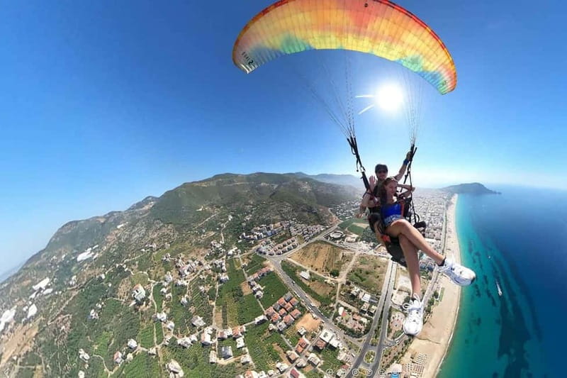 Alanya: Tandem Paragliding SkyDiving With Pick-up & Drop-off - The 10 to 20-minute tandem flight