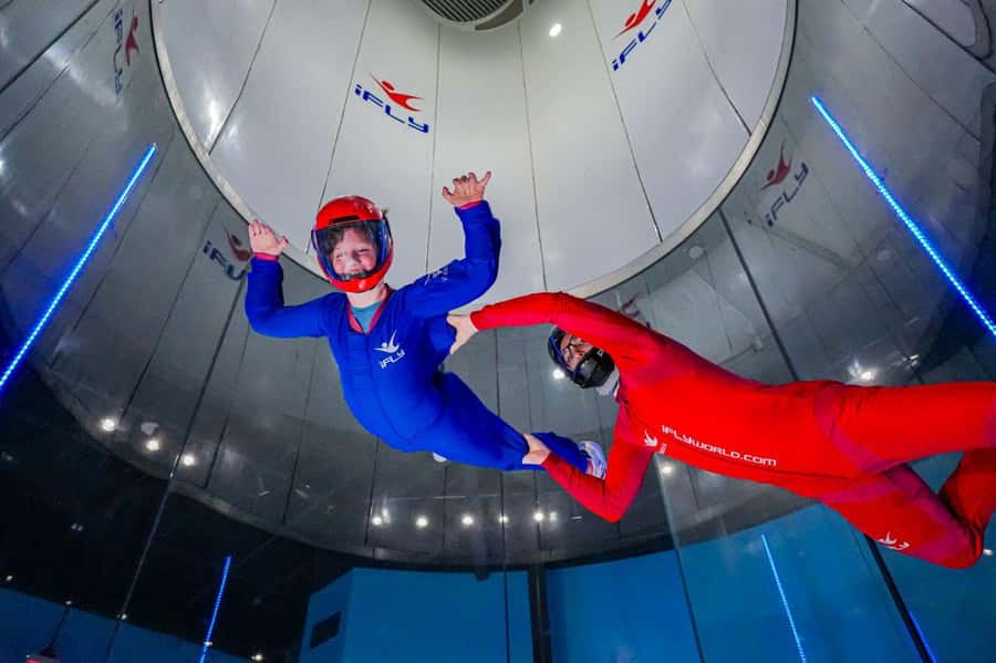 Austin iFLY Skydiving Simulator with Instructor and Gear - Austin iFLY or a real tandem jump?