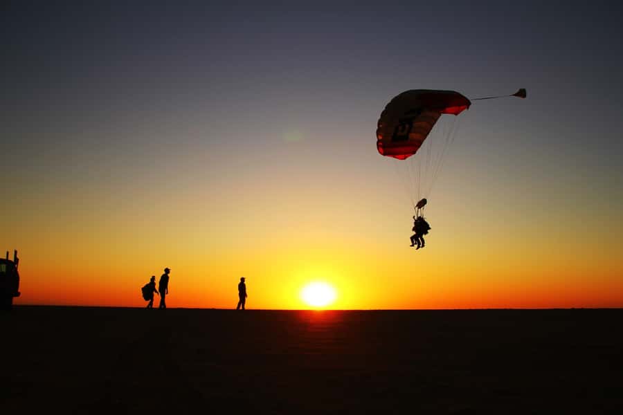 From Swakopmund: Tandem Sky Diving - From Swakopmund to the skydiving club