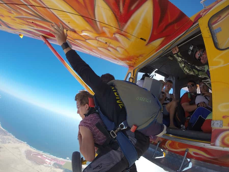 From Swakopmund: Tandem Sky Diving - Who will enjoy this most