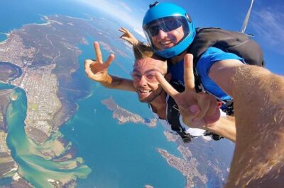 Tandem Skydive Experience over Newcastle Beach
