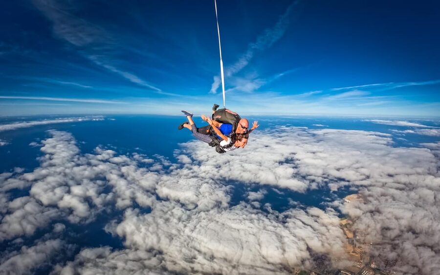 Gran Canaria : Skydiving over Maspalomas Dunes - The 20 to 25-minute flight above Maspalomas