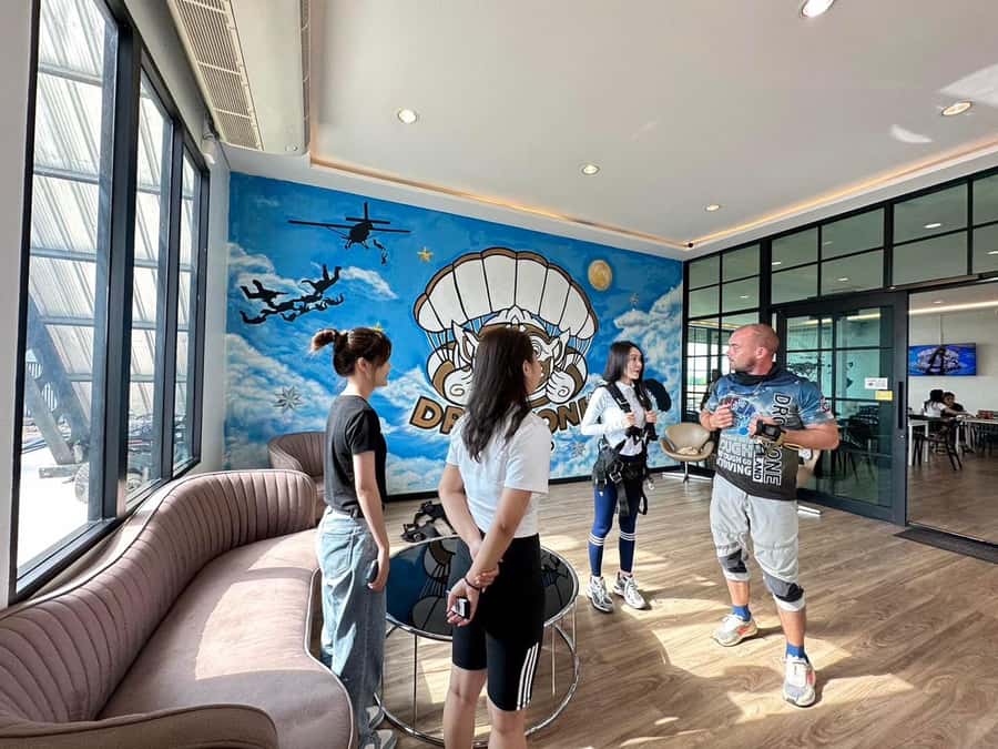 Pattaya: Dropzone Tandem Skydive Experience with Ocean Views - The safety briefing and equipment check