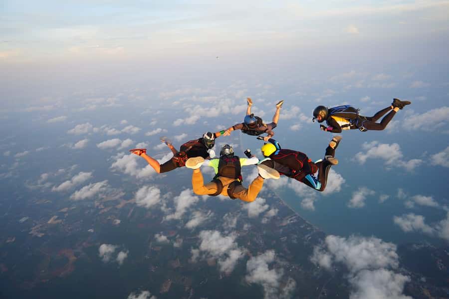 Pattaya: Dropzone Tandem Skydive Experience with Ocean Views - Free fall, then the calmer parachute ride