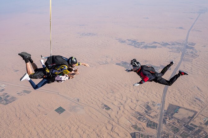 Private Skydive at the Palm Dubai Experience with Transfer Option - The briefing and harness fitting