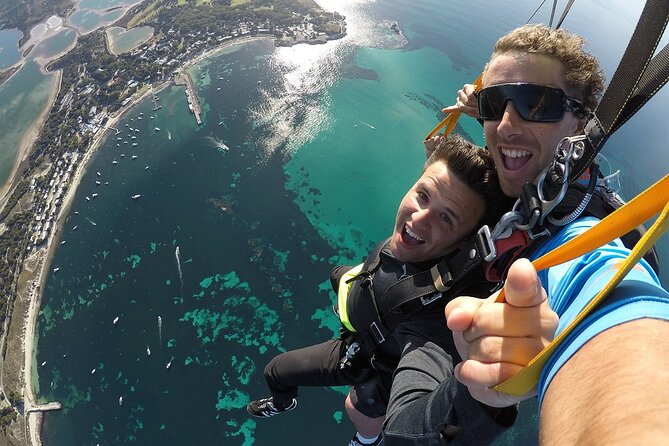 Rottnest Skydive + Perth Barrack St Ferry package - Landing on an Australian beach