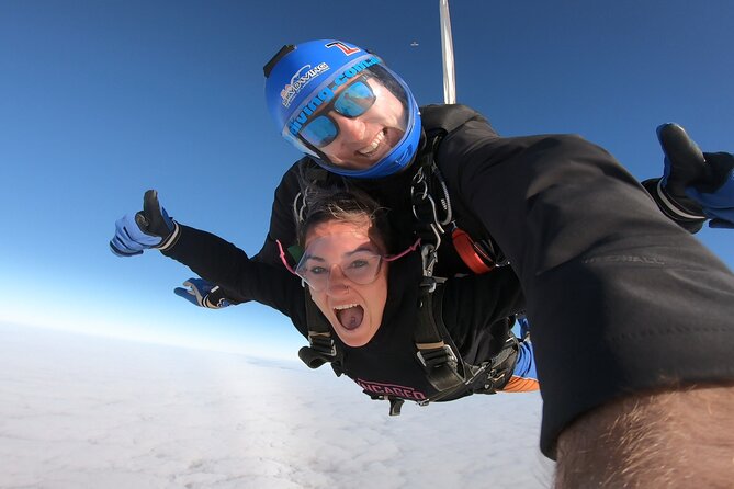 SA Skydiving Adelaide - Langhorne Creek - Freefall above Lake Alexandrina