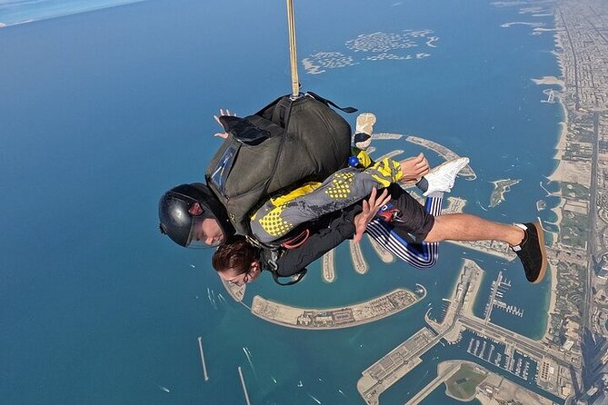 Tandem Skydive experience in Dubai - Clothing, glasses, and personal items