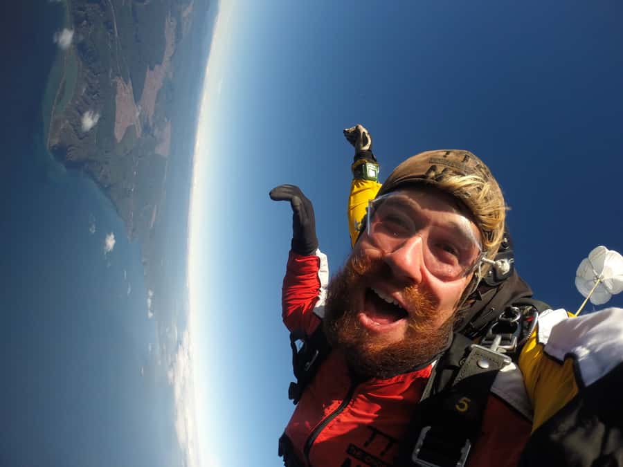 Tandem Skydive Experience in Taupo - The free fall above Lake Taupo