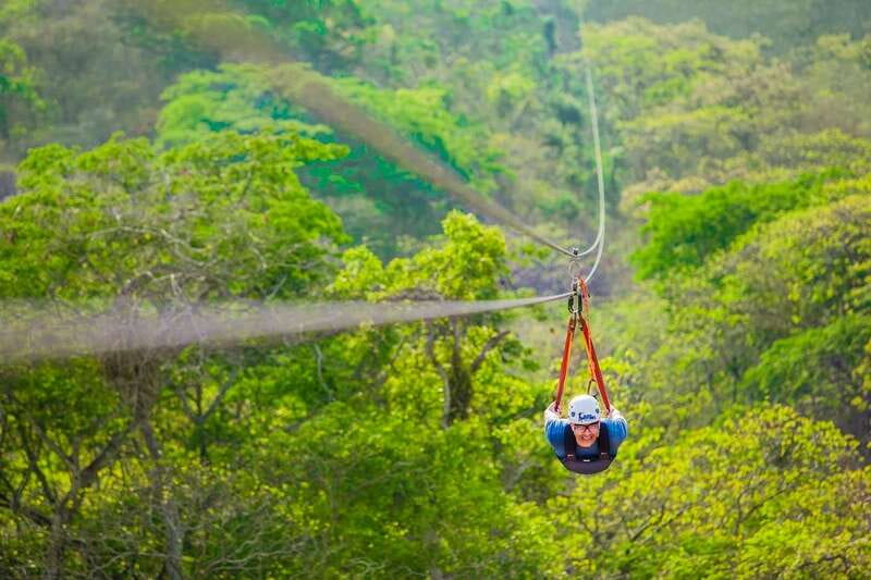 Vallarta: Xtreme Adventure, Indoor Skydive, Rappel, UTV - Starting high on the canopy course